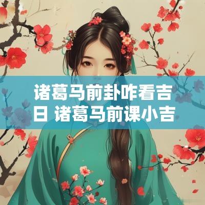 诸葛马前卦咋看吉日 诸葛马前课小吉解析
