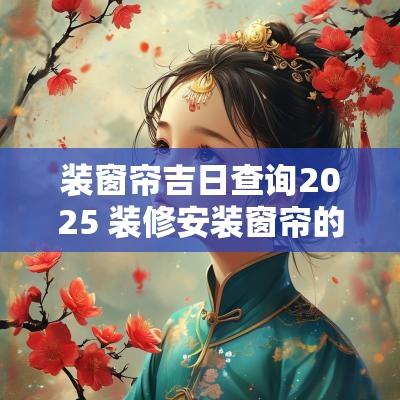装窗帘吉日查询2025 装修安装窗帘的时间