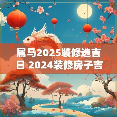 属马2025装修选吉日 2025装修房子吉日一览表属马的