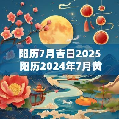 阳历7月吉日2025 阳历2025年7月黄道吉日