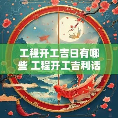 工程开工吉日有哪些 工程开工吉利话