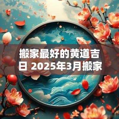 搬家最好的黄道吉日 2025年3月搬家最好的黄道吉日