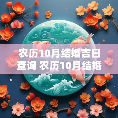 农历10月结婚吉日查询 农历10月结婚黄道吉日查询