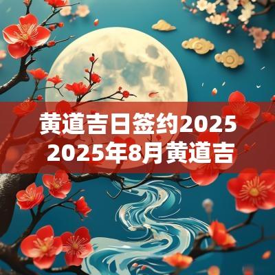 黄道吉日签约2025 2025年8月黄道吉日 黄道吉日签约2025 2025年8月黄道吉日
