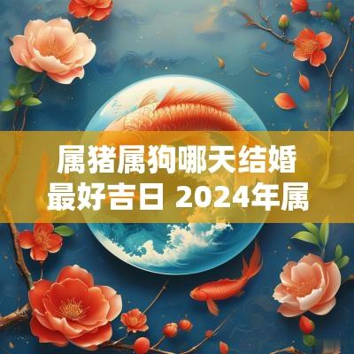 属猪属狗哪天结婚最好吉日 2025年属猪适合结婚吗