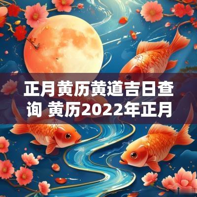 正月黄历黄道吉日查询 黄历2025年正月十五黄道吉日查询