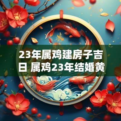 23年属鸡建房子吉日 属鸡23年结婚黄道吉日