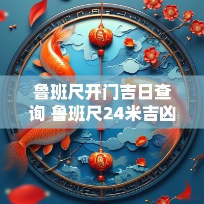 鲁班尺开门吉日查询 鲁班尺24米吉凶查询