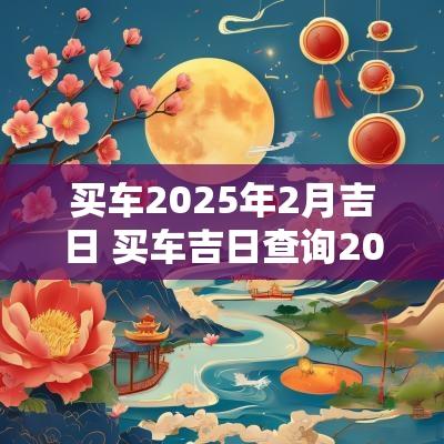买车2025年2月吉日 买车吉日查询2025年2月黄道吉日