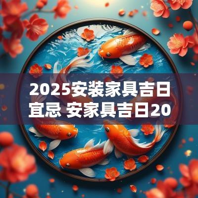 2025安装家具吉日宜忌 安家具吉日2025