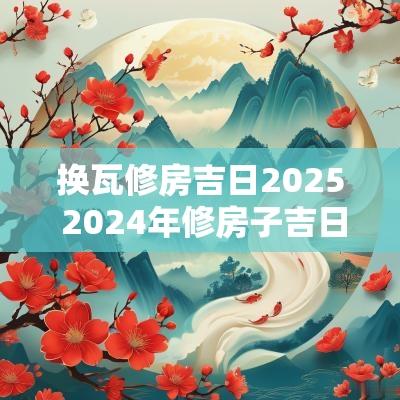 换瓦修房吉日2025 2025年修房子吉日