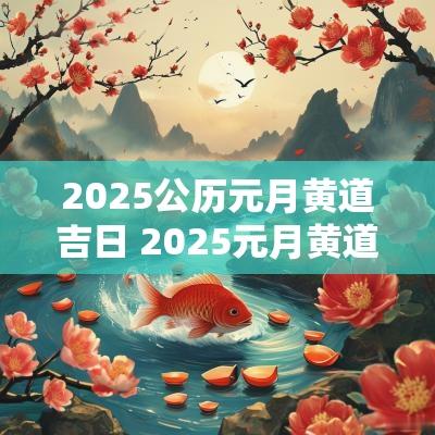 2025公历元月黄道吉日 2025元月黄道吉日