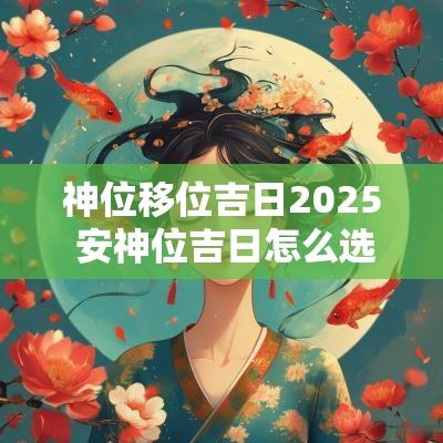 神位移位吉日2025 安神位吉日怎么选