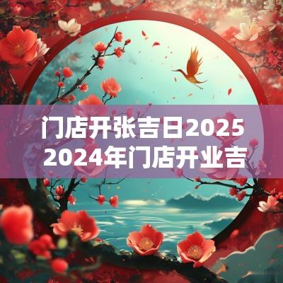 门店开张吉日2025 2025年门店开业吉日有哪些