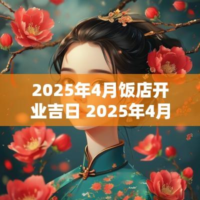 2025年4月饭店开业吉日 2025年4月饭店开业吉日是哪天