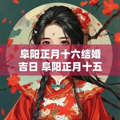阜阳正月十六结婚吉日 阜阳正月十五风俗