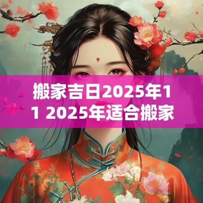 搬家吉日2025年11 2025年适合搬家的黄道吉日