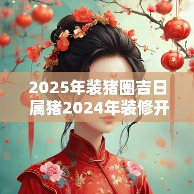 2025年装猪圈吉日 属猪2025年装修开工
