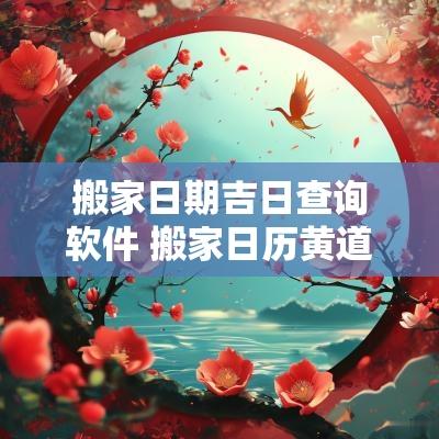 搬家日期吉日查询软件 搬家日历黄道吉日查询