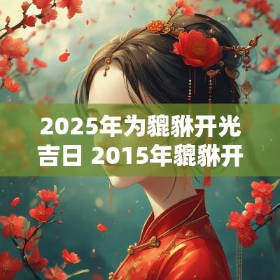 2025年为貔貅开光吉日 2015年貔貅开光吉日