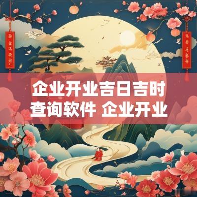 企业开业吉日吉时查询软件 企业开业吉祥语