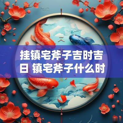 挂镇宅斧子吉时吉日 镇宅斧子什么时间挂好