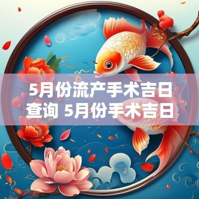 5月份流产手术吉日查询 5月份手术吉日