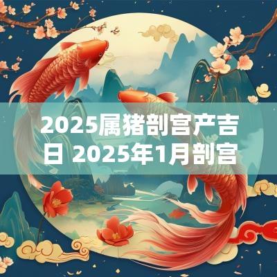 2025属猪剖宫产吉日 2025年1月剖宫产吉日