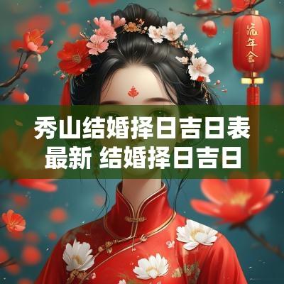 秀山结婚择日吉日表最新 结婚择日吉日一览表