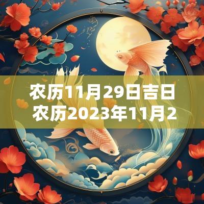 农历11月29日吉日 农历2025年11月29日五行属什么
