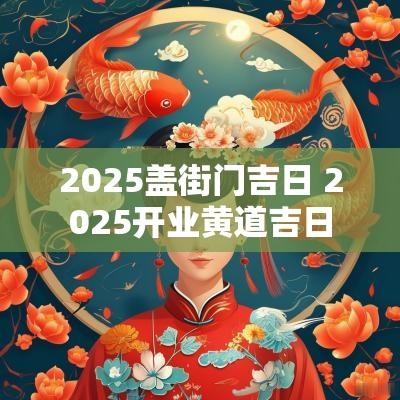 2025盖街门吉日 2025开业黄道吉日