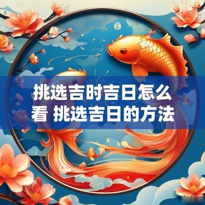 挑选吉时吉日怎么看 挑选吉日的方法