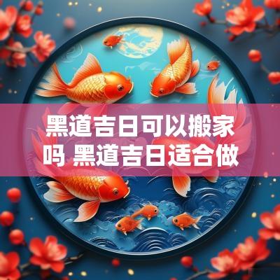 黑道吉日可以搬家吗 黑道吉日适合做什么