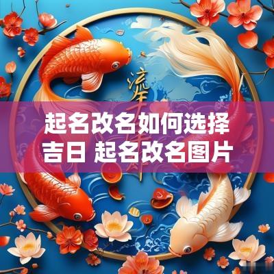 起名改名如何选择吉日 起名改名图片