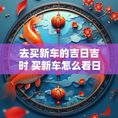去买新车的吉日吉时 买新车怎么看日子吉日