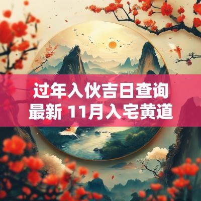 过年入伙吉日查询最新 11月入宅黄道吉日查询