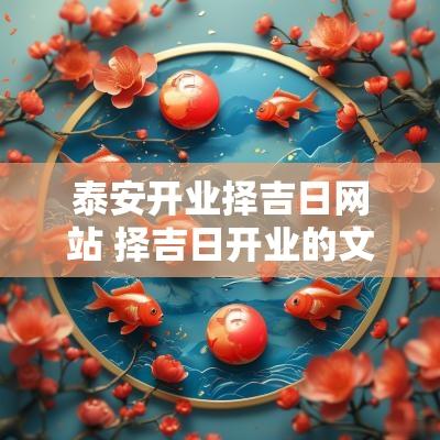 泰安开业择吉日网站 择吉日开业的文案