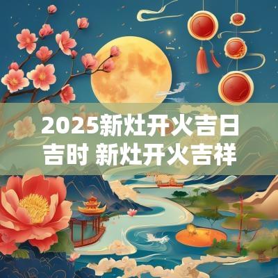 2025新灶开火吉日吉时 新灶开火吉祥语