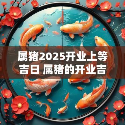 属猪2025开业上等吉日 属猪的开业吉日查询