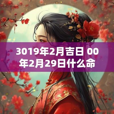 3019年2月吉日 00年2月29日什么命