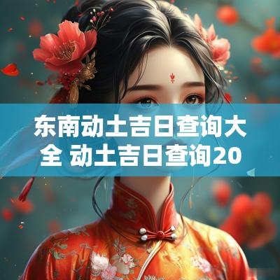 东南动土吉日查询大全 动土吉日查询2025年黄道吉日
