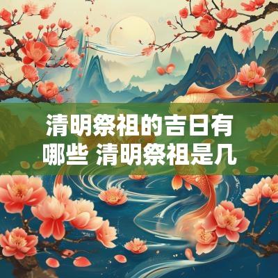 清明祭祖的吉日有哪些 清明祭祖是几月几日