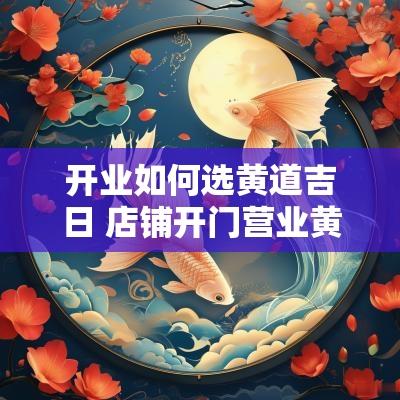 开业如何选黄道吉日 店铺开门营业黄道吉日