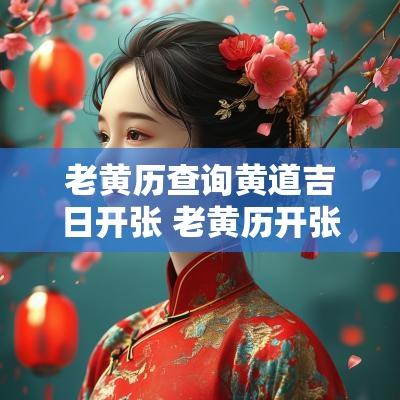 老黄历查询黄道吉日开张 老黄历开张黄道吉日