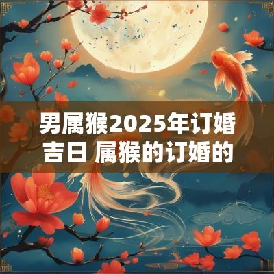 男属猴2025年订婚吉日 属猴的订婚的黄道吉日