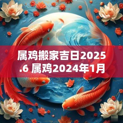 属鸡搬家吉日2025.6 属鸡2025年1月搬家吉日
