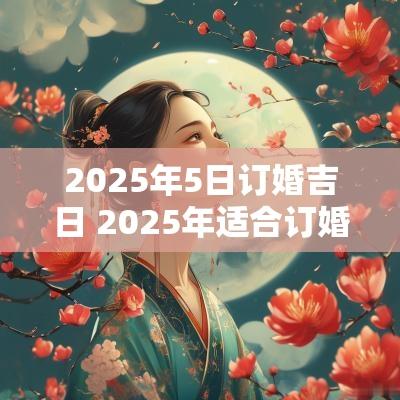 2025年5日订婚吉日 2025年适合订婚的黄道吉日