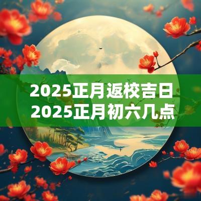 2025正月返校吉日 2025正月初六几点立春
