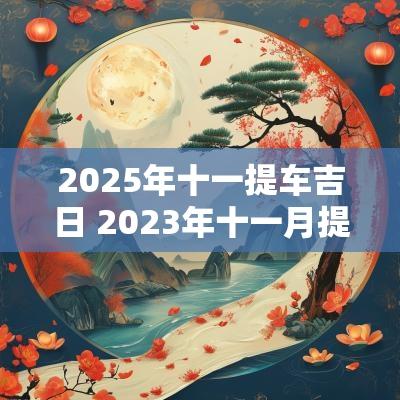 2025年十一提车吉日 2025年十一月提车吉日