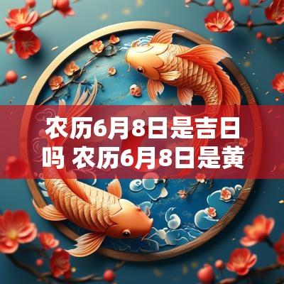 农历6月8日是吉日吗 农历6月8日是黄道吉日吗